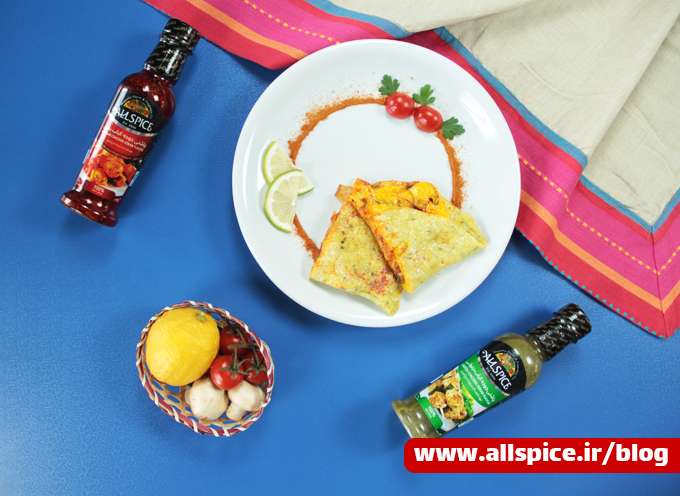 املت مخصوص تهیه شده با قارچ و پنیر