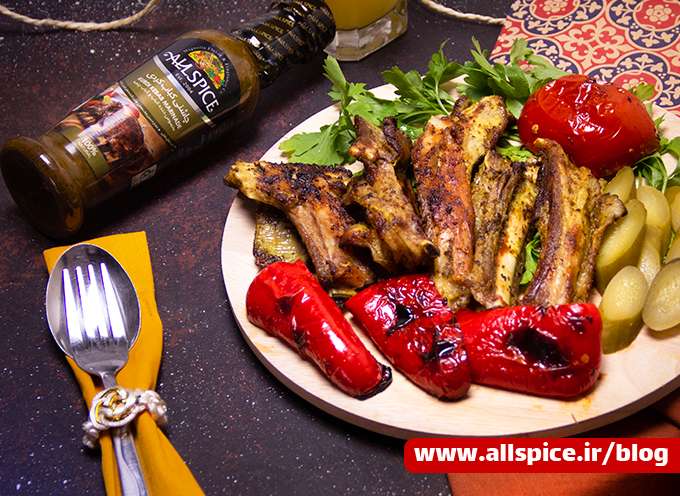 کباب شیشلیک تهیه شده با چاشنی کباب کردی آلس پایس