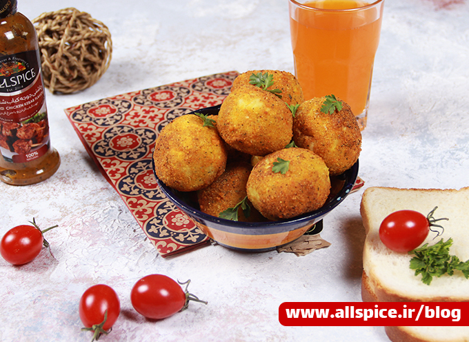 توپک خمیری تهیه شده با چاشنی شاندیزی آلس پایس